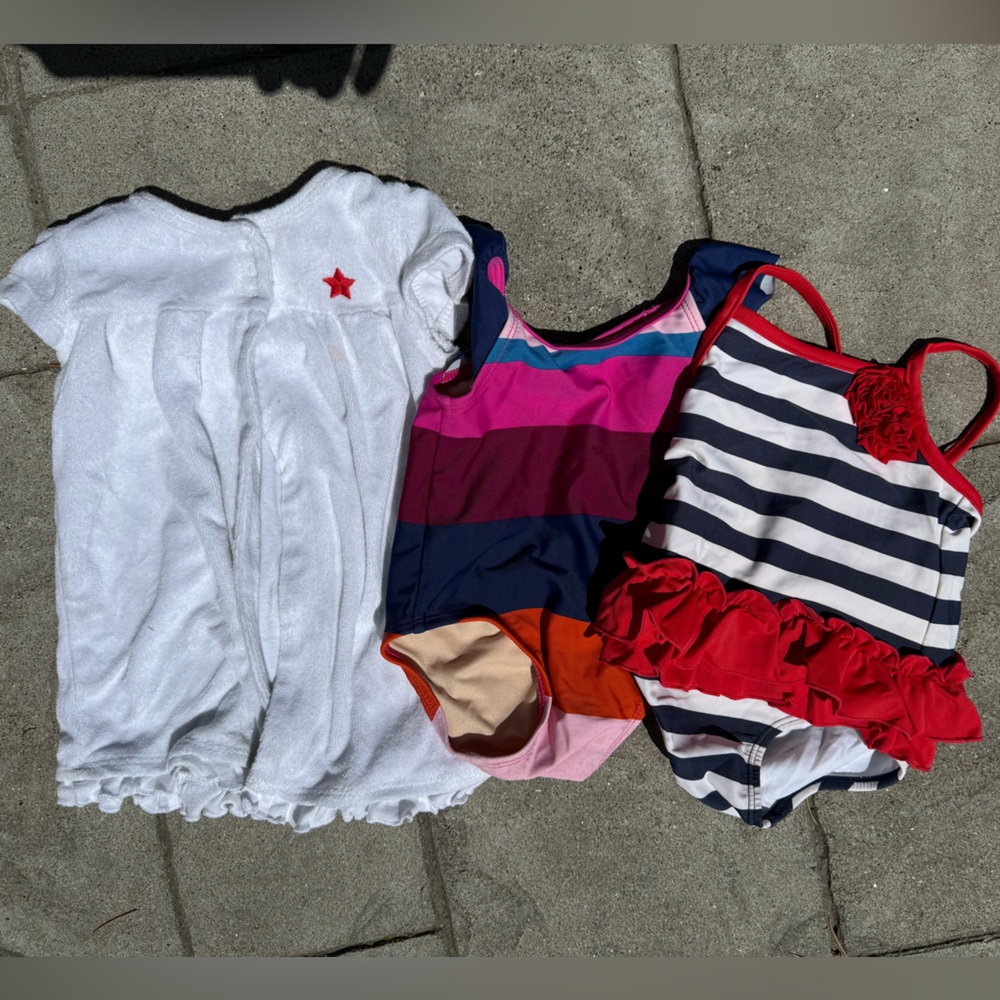 Baby Girl Swim Bundle - Size 6–9 Months (Carter’s & Tea Collection)